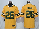Nike Green Bay Packers 26 Savage Vapor Untouchable Nike Gold Inverted Legend Jersey,baseball caps,new era cap wholesale,wholesale hats
